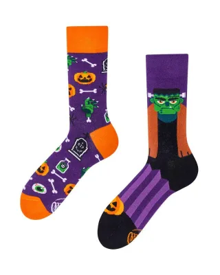 many mornings - Socken FRANKENFEET orange/lila - Gr. - 38