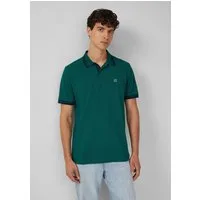 s.Oliver Kurzarmshirt Polo-Shirt Poloshirt aus Baumwollpiqué mit Kontrast-Details