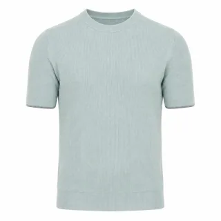 Ted Baker Voisin Mixed Ribbed Green T-shirt