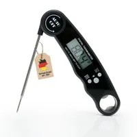 Intirilife Grillthermometer, 1-tlg., Faltbares Küchenthermometer wasserdicht magnetisch mit LCD-Display