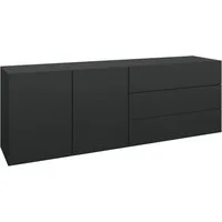 borchardt Möbel Sideboard Sophia, Hängeschrank mit 2 Türen, 3 Schubkästen, Breite 152 cm, Breite 152 cm, zur Wandmontage