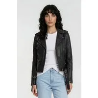 trueprodigy Lederjacke Milena Bikerjacke mit Reißverschlussdetails