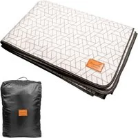Skandika Zeltteppiche Lindal, Outdoor Teppich mit Softtouch-Fleece, Campingteppich, Zeltunterlage, wetterfest, wasserdicht, Tragetasche mit Reißverschluss