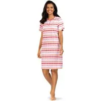 comtessa Nachthemd Dreamy breeze (Set, 1-tlg., 1-teilig) Damen Sleepshirt ca.100cm Schlafshirt geknöpft Baumwolle große Größen