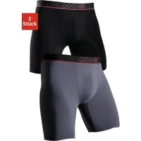 H.I.S Funktionsboxer (Packung, 2-St) in sportiver Optik mit langem Bein in Microfaser-Qualität