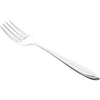 Almina Kuchengabel 6 Tlg. Kuchengabel-Set aus Chrom-Edelstahl 18/10 Silber mit Design (6 Stück)