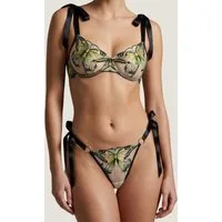 Elegant Love Set: Bügel-BH Bestickter Damen-Dessous Set, Sexy BH-Set mit String (Set, 2-tlg., mit String) Lingerie-Set mit Tanga, Reizwäsche
