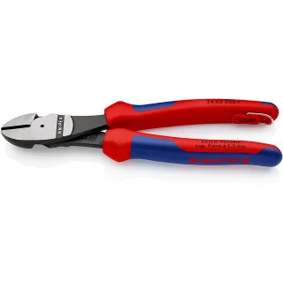 KNIPEX Kraft-Seitenschneider mit Befestigungsöse atramentiert - 7402200T