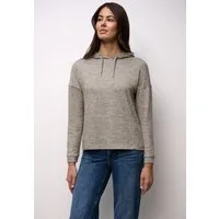 STREET ONE Langarmshirt im Melange Look