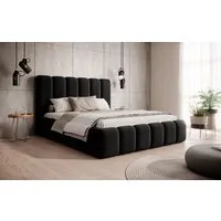 VIVENTE Möbel Polsterbett MONOLITH Samt Stoff MAGIC VELVET Bettkasten Lattenrost 32 Lamellen (Breiten 140/160/180/200 cm), mit großem Bettkasten in versch. Breiten und Farben