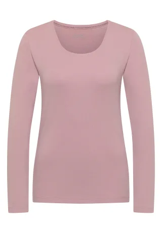 CECIL - Basic Langarm Shirt mit Rundhals velvet rose - Gr. - L