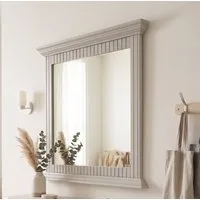 OTTO home Spiegel Rustic, Garderobenspiegel, Landhausstil, Rahmen in Kiefer massiv, Breite 78 cm, mit Zierfräsungen