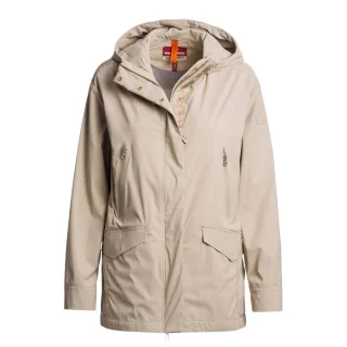 Parajumpers - Lange, Cremefarbene Kapuzenjacke