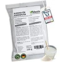 Veluxis Kleister Veluxis® Vliestapetenkleister, (1-tlg), Starke Klebkraft, fleckenfrei & korrigierbar, 1 Beutel = 30 qm