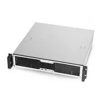 RM24200-L, Rack-Gehäuse silber/schwarz, 2 Höheneinheiten