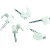 Schwaiger Kabelschelle ZIS60/20 532, (20-St., Kabel bis 7 mm Durchmesser), vormontierter Stahlnagel, schlagfest