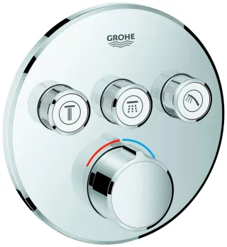 Grohe Unterputzmischer SmartControl 29146 rund FMS 3 Absperrventile chrom, 29146000 29146000