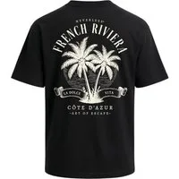 Neverless Oversize-Shirt Herren T-Shirt - Design French Riviera - Oversized Relaxed Fit mit Print
