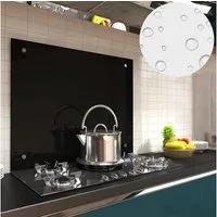 Melko Küchenrückwand Herd- Spritzschutz Küchenrückwand ESG Sicherheitsglas Schwarz, (Stück, Küchenrückwand), ESG Sicherheitsglas