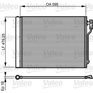 Valeo Klimakondensator BMW 5er F10 F11 7er F01 F02 F03 F04