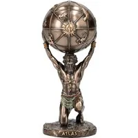 Figuren Shop GmbH Dekofigur Atlas Figur trägt Globus - Veronese - Mythologie griechische Dekofigur