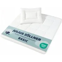 Julius Zöllner Kindersteppbett + Kopfkissen Basic, Füllung: 100% Polyester, für das ganze Jahr