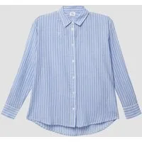 s.Oliver Langarmbluse Bluse Leichtes Oversize-Baumwollhemd mit Streifen