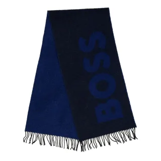 Boss - Schal für Herren, Mittelschwer, Wolle (Dunkelblau)