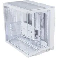 O11 Dynamic Mini V2 Flow , Tower-Gehäuse weiß, Tempered Glass x 2