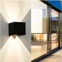 WILGOON LED Wandleuchte 6W LED Aluminium Wandlampe mit Austauschbarer, Auf & ab Einstellbarer, LED fest integriert, warmweiß, verstellbarer Wandstrahler für Wohnzimmer Schlafzimmer Treppen Flur