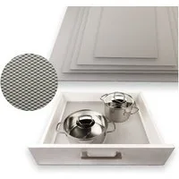 SO-TECH® Schubladeneinsatz Schubladenmatte Orga-Grip Einlegematte silbergrau, für Blum Schubladen mit Breiten 182 - 1082 mm
