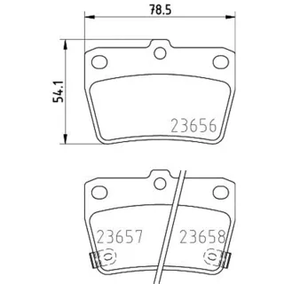 Hella Bremsbel?ge hinten Toyota Rav 4 1 2