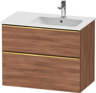 Duravit D-Neo Waschtischunterbau wandhängend Nussbaum Matt 810x462x625 mm - DE4367034790000 DE4367034790000