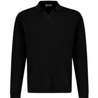 Eight2Nine Longsleeve Herren Langarmshirt relaxed fit offener Polokragen