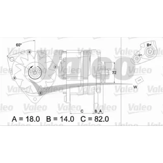 Valeo Lichtmaschine Audi Seat VW 436303