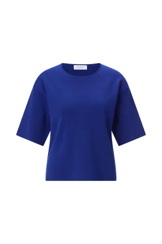 Rich & Royal - Crew Neck Short Sleeve Jumper Set cobalt aura - Gr. - S