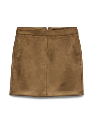 VERO MODA - VMDONNADINA SHORT SKIRT GA NOOS Cognac - Gr. - S