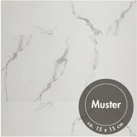 misento Vinylboden selbstklebend in Beton- und Marmoroptik, PVC Bodenbelag 4,46 m², für Fußbodenheizung, Badezimmer, Wohnräume