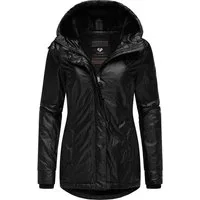 Ragwear Winterjacke Monadde Bling Glänzende warme Jacke mit Kapuze