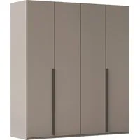 rauch Drehtürenschrank Kleiderschrank Schrank Garderobe Wäscheschrank BESTSELLER MONTCLAR (3 Ausstattungen BASIC/CLASSIC/PREMIUM (SOFT-CLOSE), Breiten 201-400 cm) Front in Glas/Hochglanz/Dekor/Grauspiegel in 5 Breiten MADE IN GERMANY