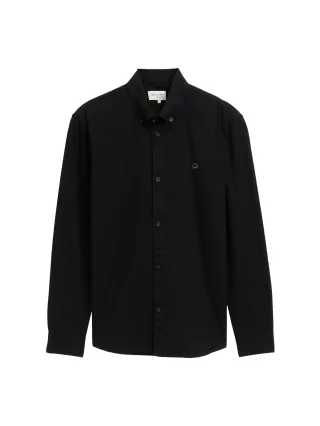Denim Tom Tailor - Oxford Hemd mit Logo-Stickerei black - Gr. - XXL