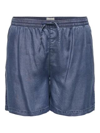 ONLY CARMAKOMA - CARPEMA LIFE LYOCELL DNM SHORTS YOK Dark Blue Denim - Gr. - 48