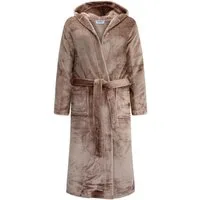 Rungassi Bademantel GAUBERT Exklusiver Unisex Fleece Bademantel Morgenmantel mit Kapuze