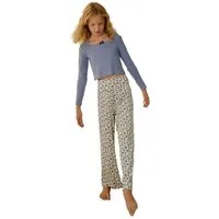 Next Pyjama Weicher Schlafanzug mit Faltbund (2 tlg)