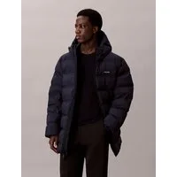 Calvin Klein Steppmantel LS BONDED CHNNLD LONG HOODED PUF Mit Rundhalsausschnitt, regular fit
