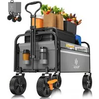 KESSER Bollerwagen, Bollerwagen faltbar Handwagen Transportkarre Gerätewagen max. 150kg
