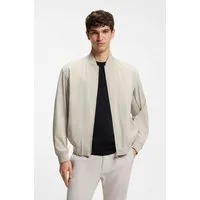 BOSS ORANGE Blouson Osruf Rippbündchen, Regular Fit, 2-wege-Reißverschluss