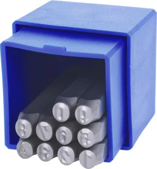 KS Tools Zahlen-Prägestempel-Satz, 10-tlg - 156.0467