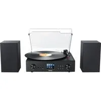 MC 8000DI, Kompaktanlage schwarz, Plattenspieler, UKW/DAB+, Internetradio, Bluetooth