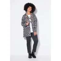 Angel of Style Sweatjacke Sweatjacke offene Passform Animal-Muster Kapuze